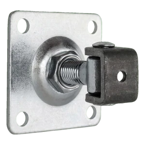 PSG verstelbaar poortscharnier M18 met plaat 80×80 mm gegalvaniseerd