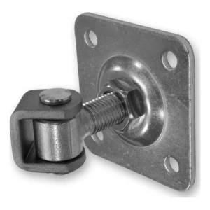 PSG verstelbaar poortscharnier M16 met schild 75×75×4 mm staal