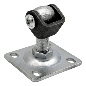 PSG verstelbaar poortcharnier met schild M16 gegalvaniseerd 75×75 mm