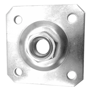 PLATER decoratieve plaat 100×100×4 mm voor verstelbaar scharnier M20 gegalvaniseerd
