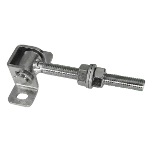 PSG verstelbaar poortscharnier M16 gebogen L-130 staal