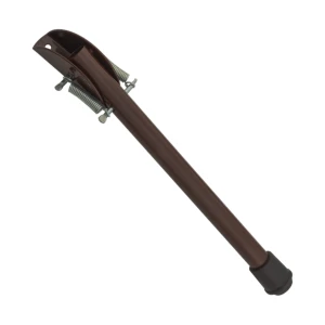 Stalowe deurvoet 220 mm bruin – veerbelaste deurstopper voor deuren en hekken