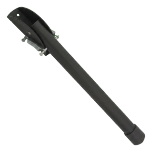 Deursteun staal zwart 320 mm – veersteun voor deuren en hekken