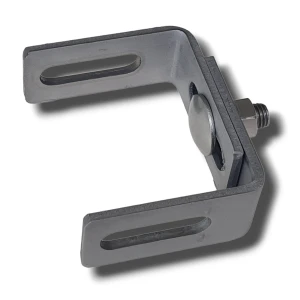 Verstelbare beugel C/S met hoekstukken 65x65mm roestvrij staal H17