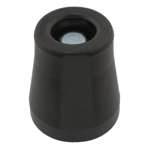 Rubberen deurstop zwart schroefbaar ø49 mm – groot