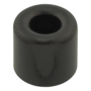 Rubberen deurstop zwart schroefmontage Ø40 mm H28 mm