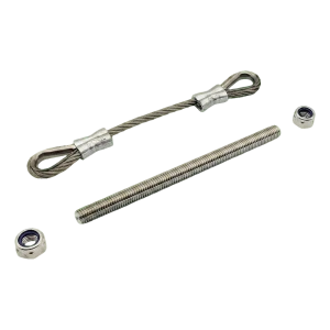 PSG veiligheidskabel van roestvrij staal voor vleugelpoort 200 mm
