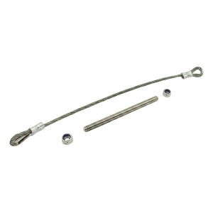 PSG veiligheidskabel van roestvrij staal voor vleugelpoort 400 mm