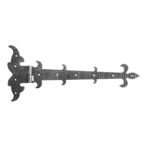 Postal – decoratief bandscharnier links staal 525 × 225 mm