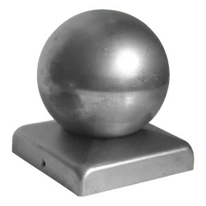Stalen gegalvaniseerde hekdop 40×40 mm met decoratieve bol fi 40