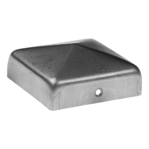 Stalen gegalvaniseerde envelop afdekking voor hekpaal 60×60 mm – hoge rand