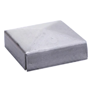 Postal – stalen envelopvormige afdekkapje voor hekpaal 60×60 mm