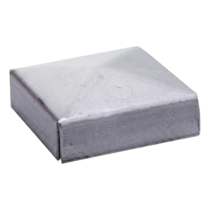 Postal – envelop-vormige stalen afdekking voor hekpaal 120×120 mm