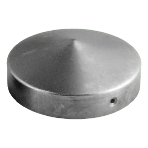 Ronde stalen kap voor hekpaal FI 42 mm – onbehandeld