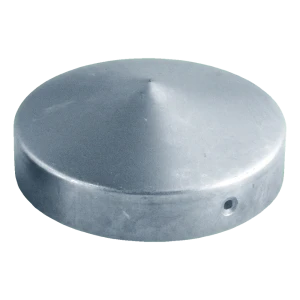 Hekwerkkapje staal gegalvaniseerd voor ronde paal Ø 48 mm