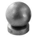 Stalen hekwerkkapje voor paal Ø 48 mm met sierbol Ø 60 mm 001-591 (1)