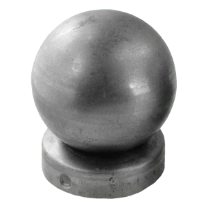 Stalen hekwerkkapje voor paal Ø 48 mm met sierbol Ø 60 mm