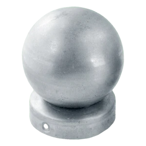 Ronde hekkapje Ø 80 mm met bol Ø 80 mm – gegalvaniseerd staal