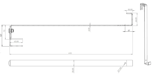 Dakhaak S610 Verstelbaar voor hellende daken PV-08-30 (2)