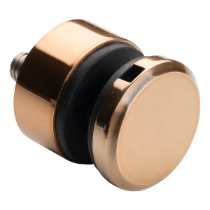 Puntbevestiging voor glas 6-12 mm fi 30/13/M8x40 AISI 304 vlak systeem koper