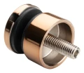 Puntbevestiging voor glas 6-12 mm fi 30/13/M8x40 AISI 304 vlak systeem koper 000-481 (2)