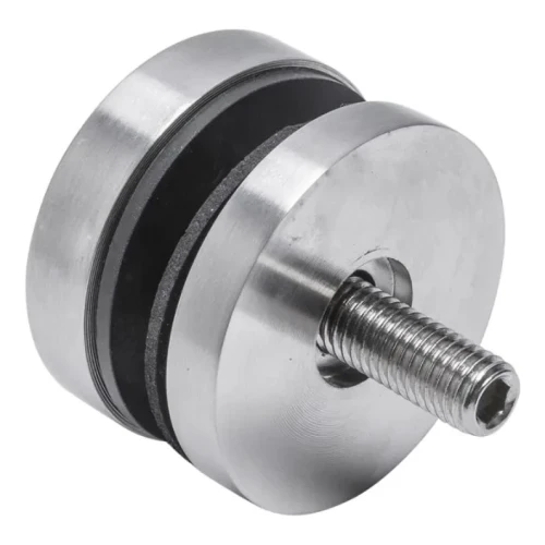 Puntbevestiging voor glas 8-17,52 mm fi 50/8/M8x45 AISI 304 vlak systeem satijn 000-477 (2)