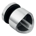Puntvormige glashouder voor glas 6-12mm Ø 30/13/M8x40 AISI304 systeem 42,4 satijn 000-521 (2)