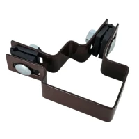 Hoekbeugel voor hekwerkpanelen 60x40 bruin