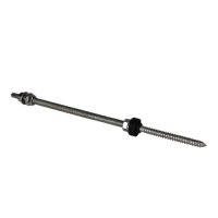 Schroef met dubbele schroefdraad voor adapters en driehoeken - M10x300