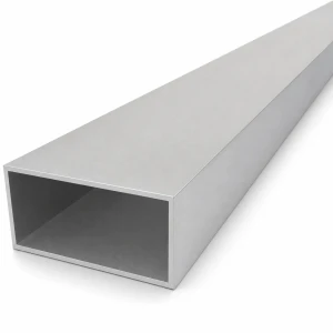 Rechthoekige aluminium buis 40×80×2 mm – gesloten profiel EN AW-6060, lengte 2000 mm