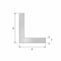 Aluminium gelijkbenige hoekprofiel 10×10×2 mm – L-profiel, lengte 2000 mm 001-719 (2)