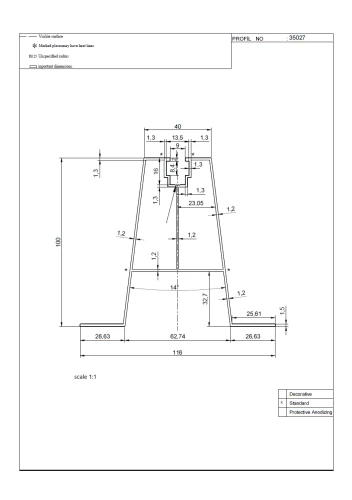 Aluminium trapeziumverbinder H100 L330 met EPDM-afdichting 2 mm voor PV-montage 001-778 (2)