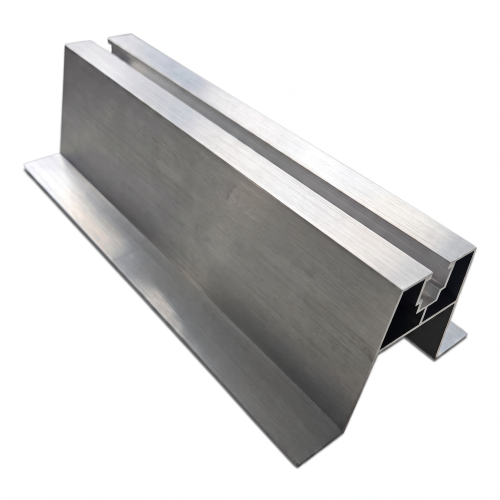 Schuin trapezium-brug met EPDM-afdichting H63 L330 – aluminium dakadapter PV 001-776 (1)