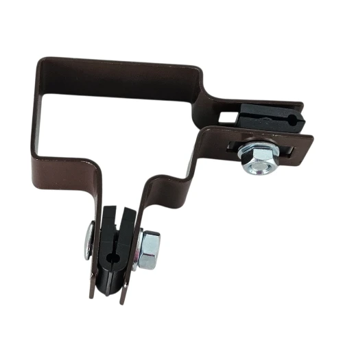 Hoekbeugel voor hekwerkpanelen 60x40 bruin GPV-700-10 (2)