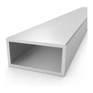 Rechthoekige aluminium buis 50×100×5 mm EN AW-6060, lengte 2000 mm