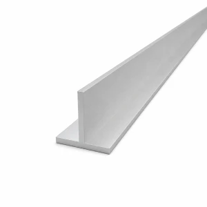 Aluminium T-profiel 40×40×4 mm T-sectie EN AW-6060, lengte 2000 mm