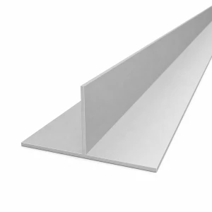 Aluminium T-profiel EN AW-6060 – T-profiel 100×50×2 mm, lengte 2000 mm