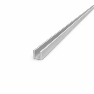 Aluminium U-profiel EN AW-6060 C/U 12×12×2 mm, lengte 2000 mm