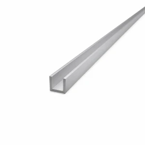 Aluminium U-profiel 15×15×2 mm – C/U profiel, lengte 2000 mm
