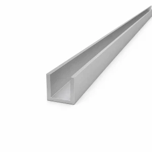 Aluminium U-profiel 25×25×3 mm – C/U profiel EN AW-6060 L=2000 mm