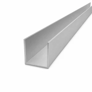 Aluminium U-profiel 40×40×2 mm – C/U profiel EN AW-6060, lengte 2000 mm