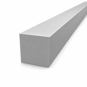 Aluminium vierkante massieve staaf 50×50 mm duralumin 2017A T4, L=2000 mm
