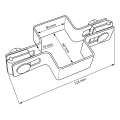 Tussenbeugel voor hekpanelen 60x40 brons GPV-700-05 (3)