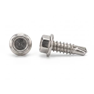 Zelfborende schroef DIN 7504 K 4.8x19 mm A2. zeskantskop met flens verpakking 500 stuks