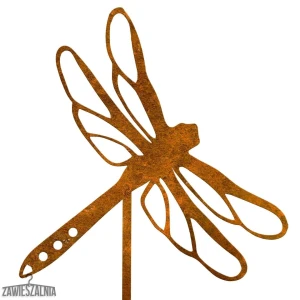Zawieszalnia – tuintuin decoratie Libelle van cortenstaal XL 19×99 cm