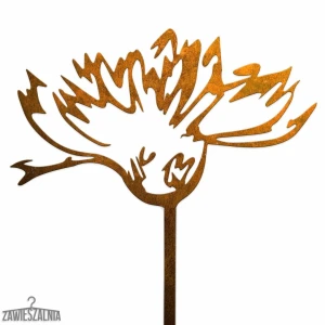 Zawieszalnia – tuinversiering van cortenstaal Roestige Korenbloem XL aan een staaf