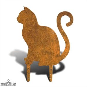 Zawieszalnia – tuinvogelverschrikker Zittende Kat L 38 cm, staal 2 mm