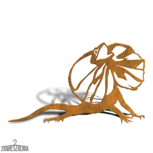 Wanddecoratie – tuindecoratie Agama XL van cortenstaal 75×45 cm