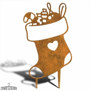Zawieszalnia – kerstdecoratie tuin Kous XL 85 cm Corten staal