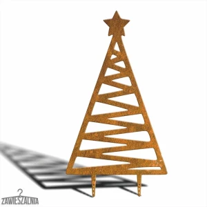 Zawieszalnia – tuindecoratie kerstboom Zigzag XXL 92 cm van Cortenstaal
